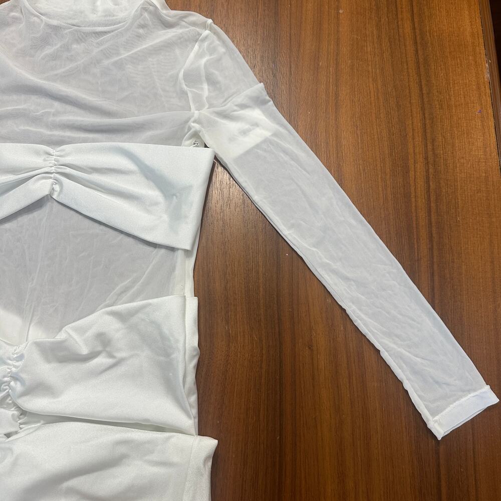 Seroya White Levina Dress, Revolve, Bride,‎ Engagement, Bachelorette, Size Large - Picture 9 of 13
